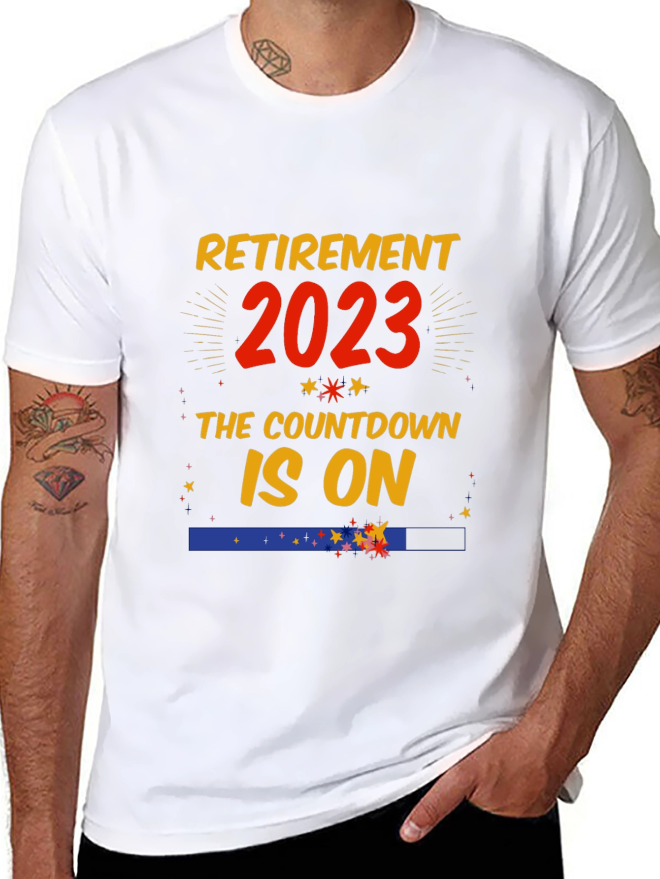 Black Retirement 2023 Countdown T-Shirt view 8