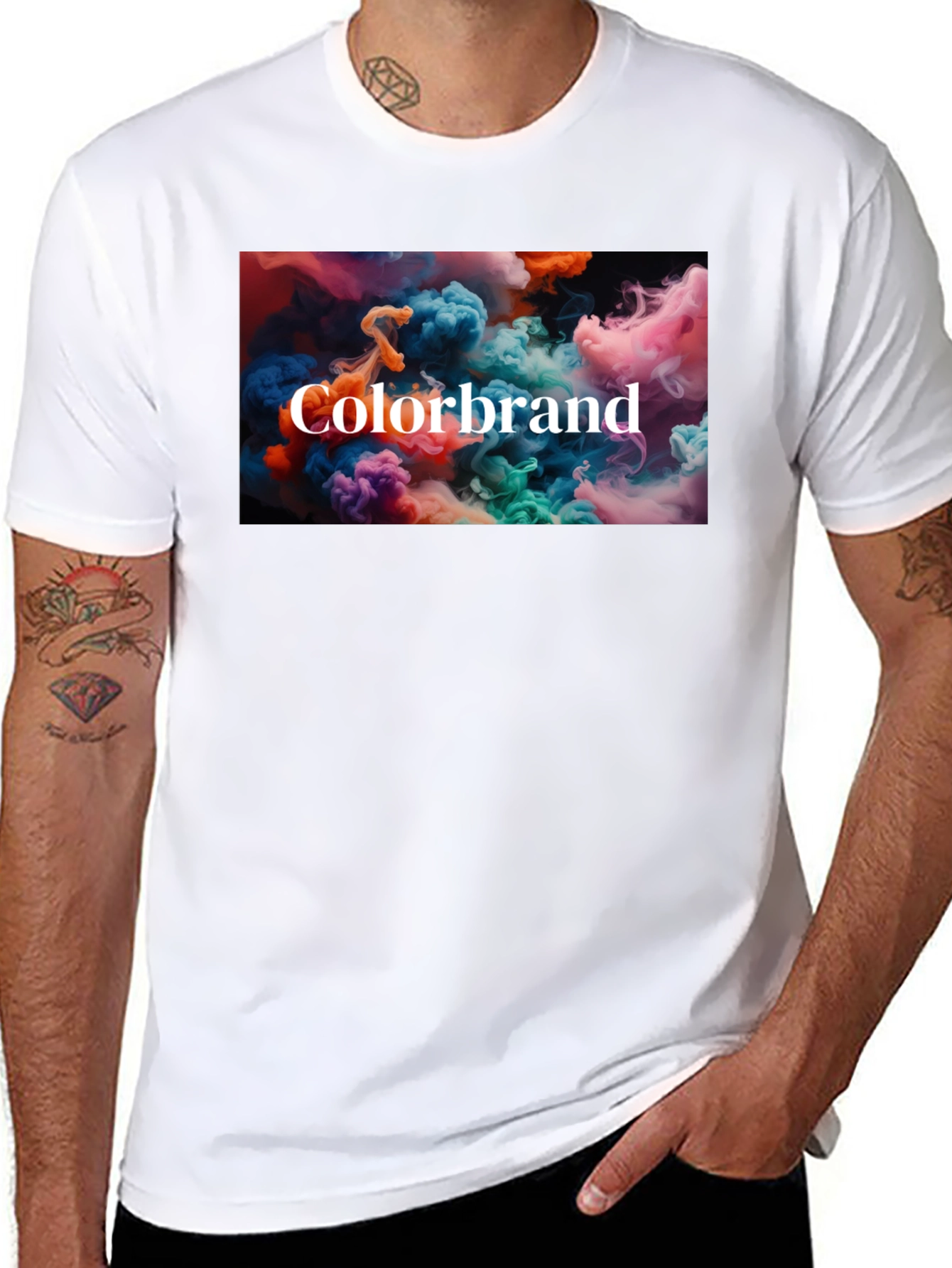 Black Colorbrand T-Shirt - Unique Design view 8