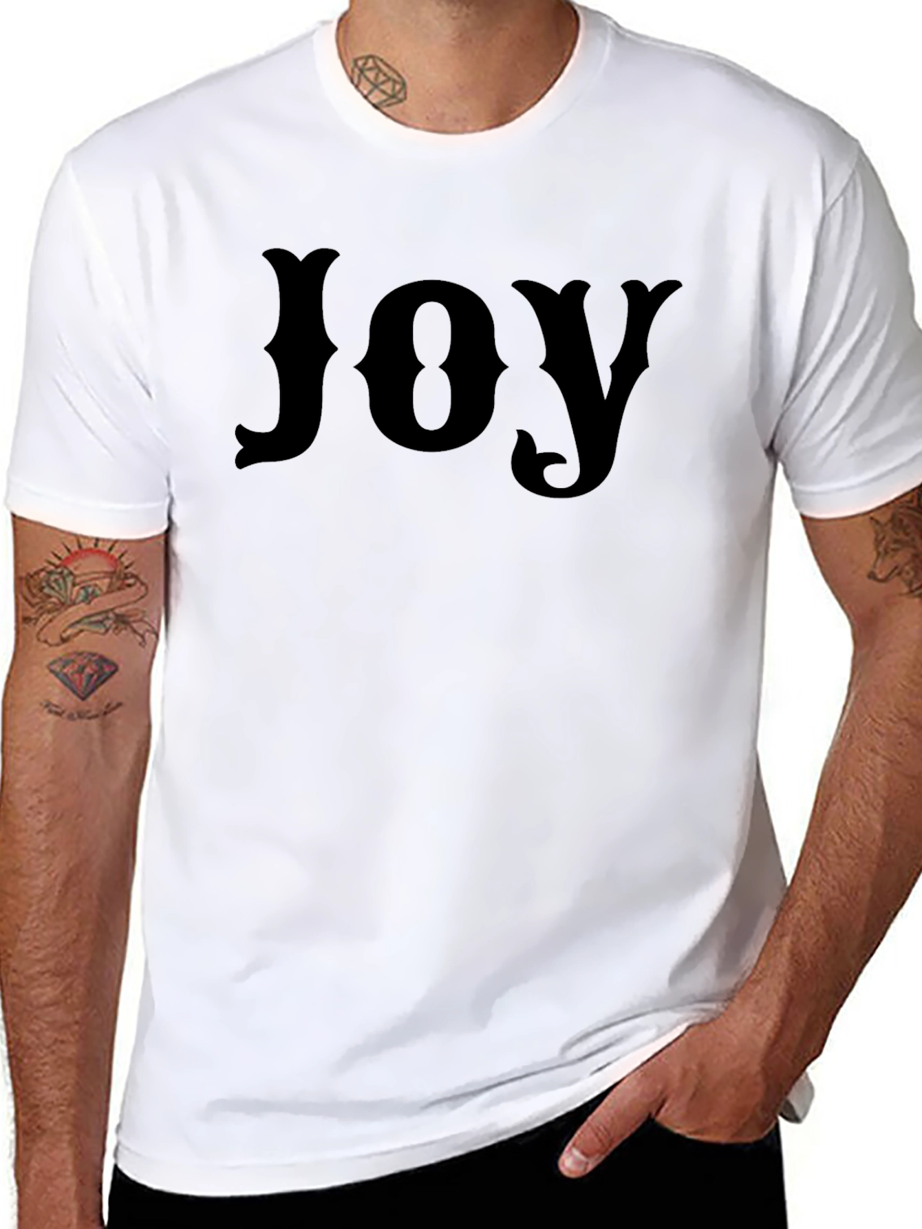 Black Joy Graphic Print Tee - Unisex Short Sleeve view 8