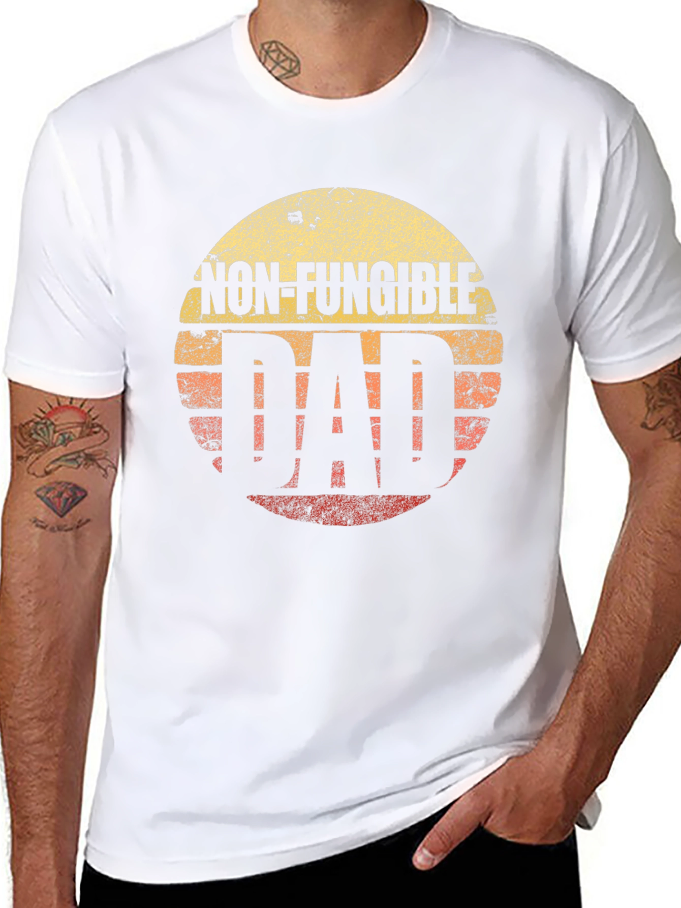 Black Non-Fungible Dad Graphic T-Shirt view 8