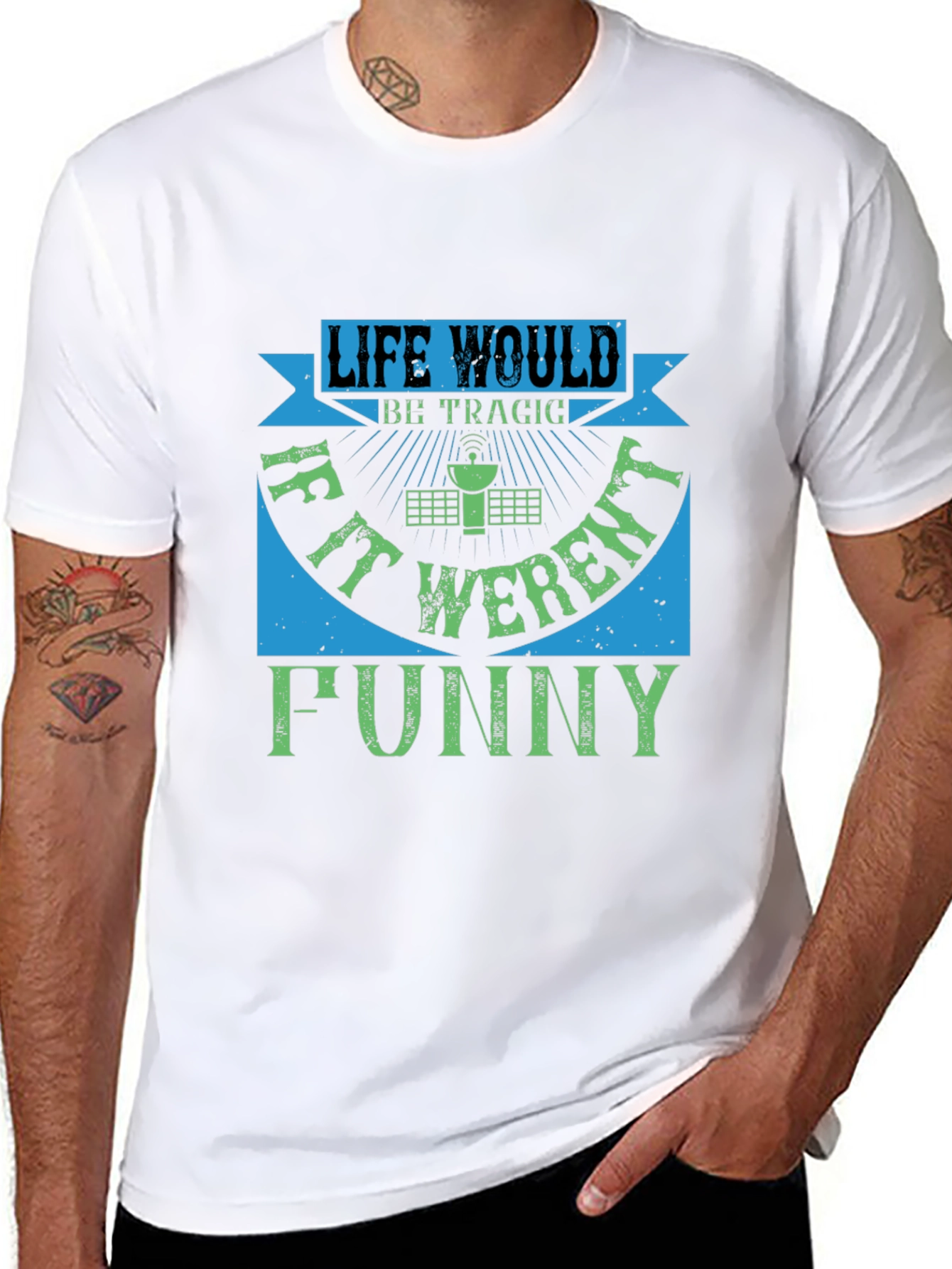 Black Life Would Be Tragic Funny T-Shirt view 8