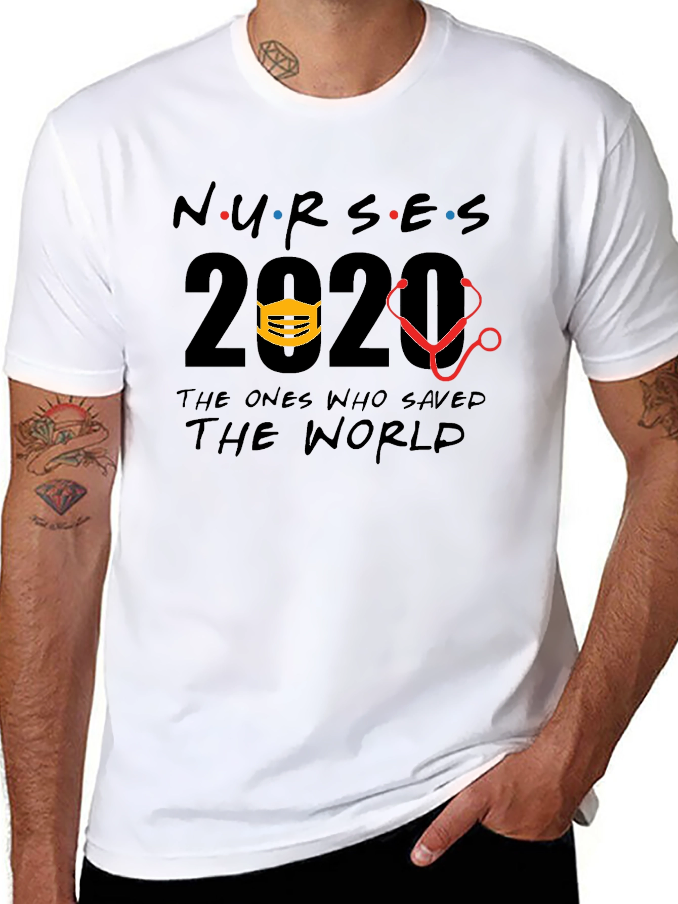 Nurses 2020 Saved the World T-Shirt - 8