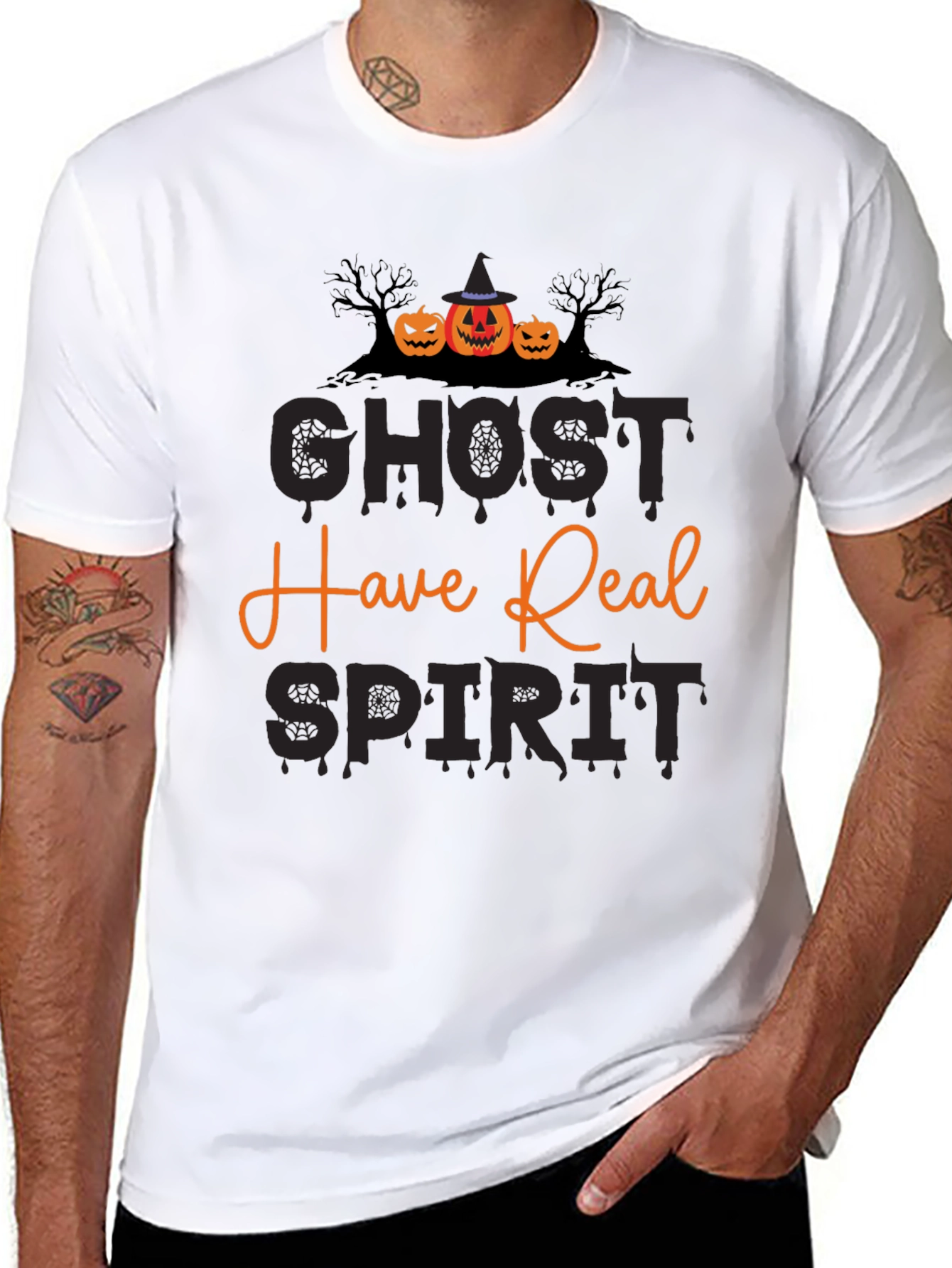 Ghost Have Real Spirit Halloween Tee - 8