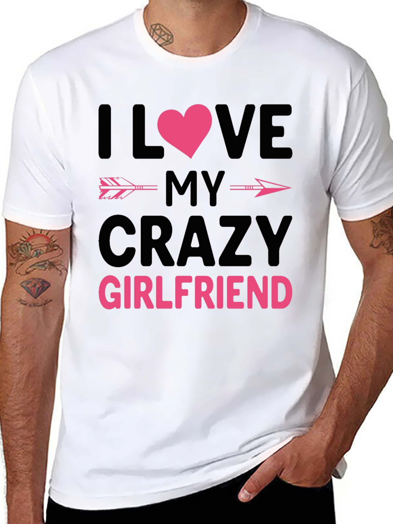 Black Crazy Girlfriend Graphic Tee view 8