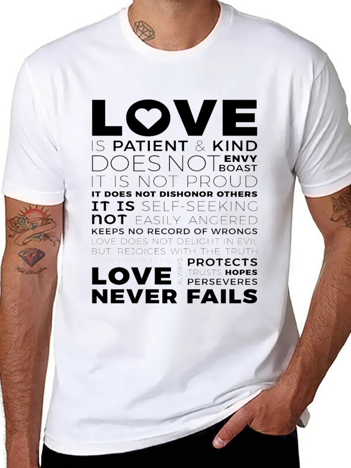 Black Love is Patient T-Shirt - Inspirational Design view 8