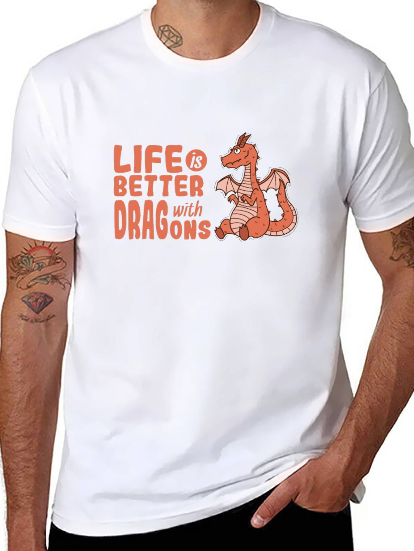 Black Life is Better with Dragons T-Shirt view 8