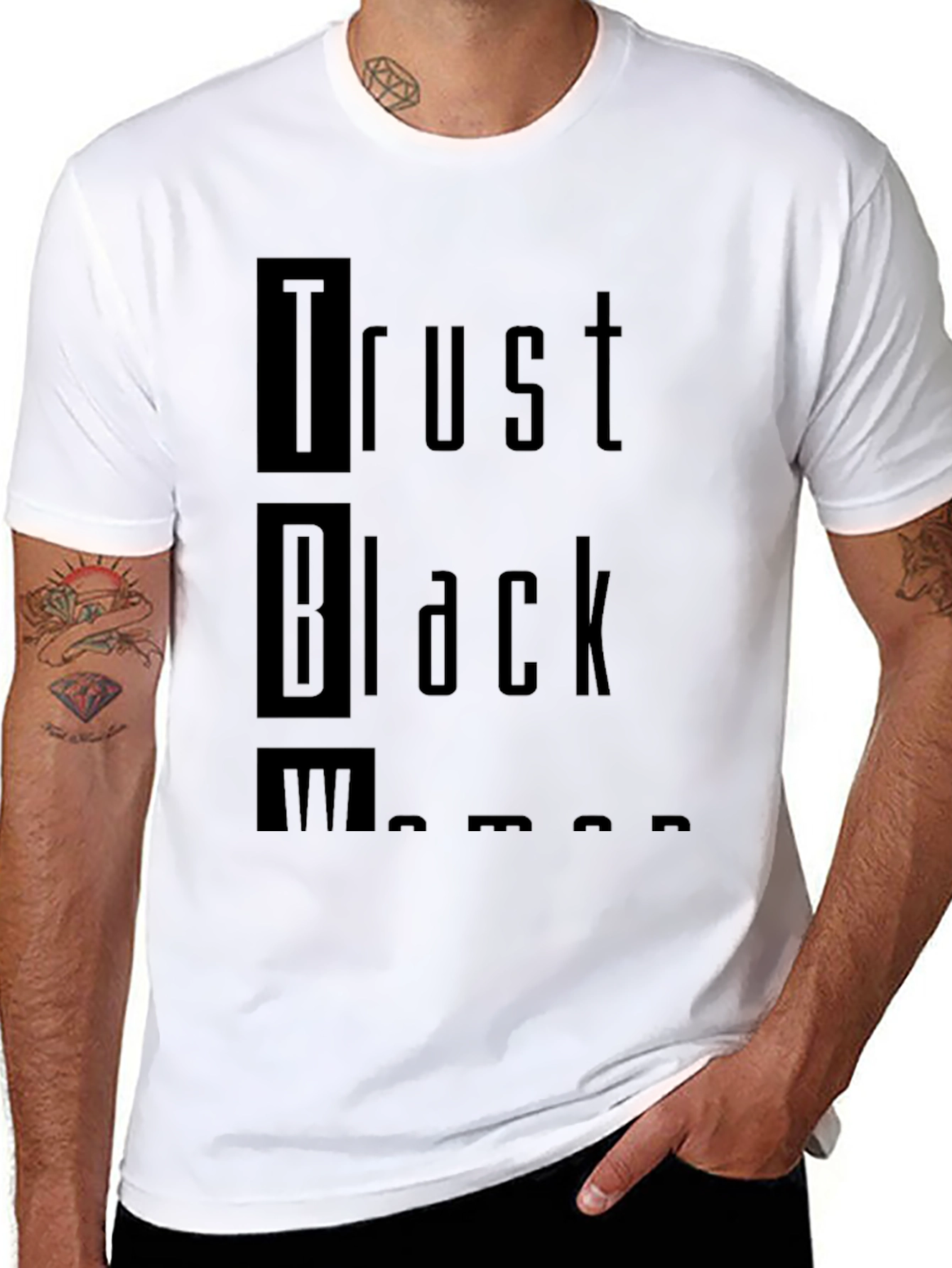 Black Trust Black Women T-Shirt - Empowering Statement Tee view 8