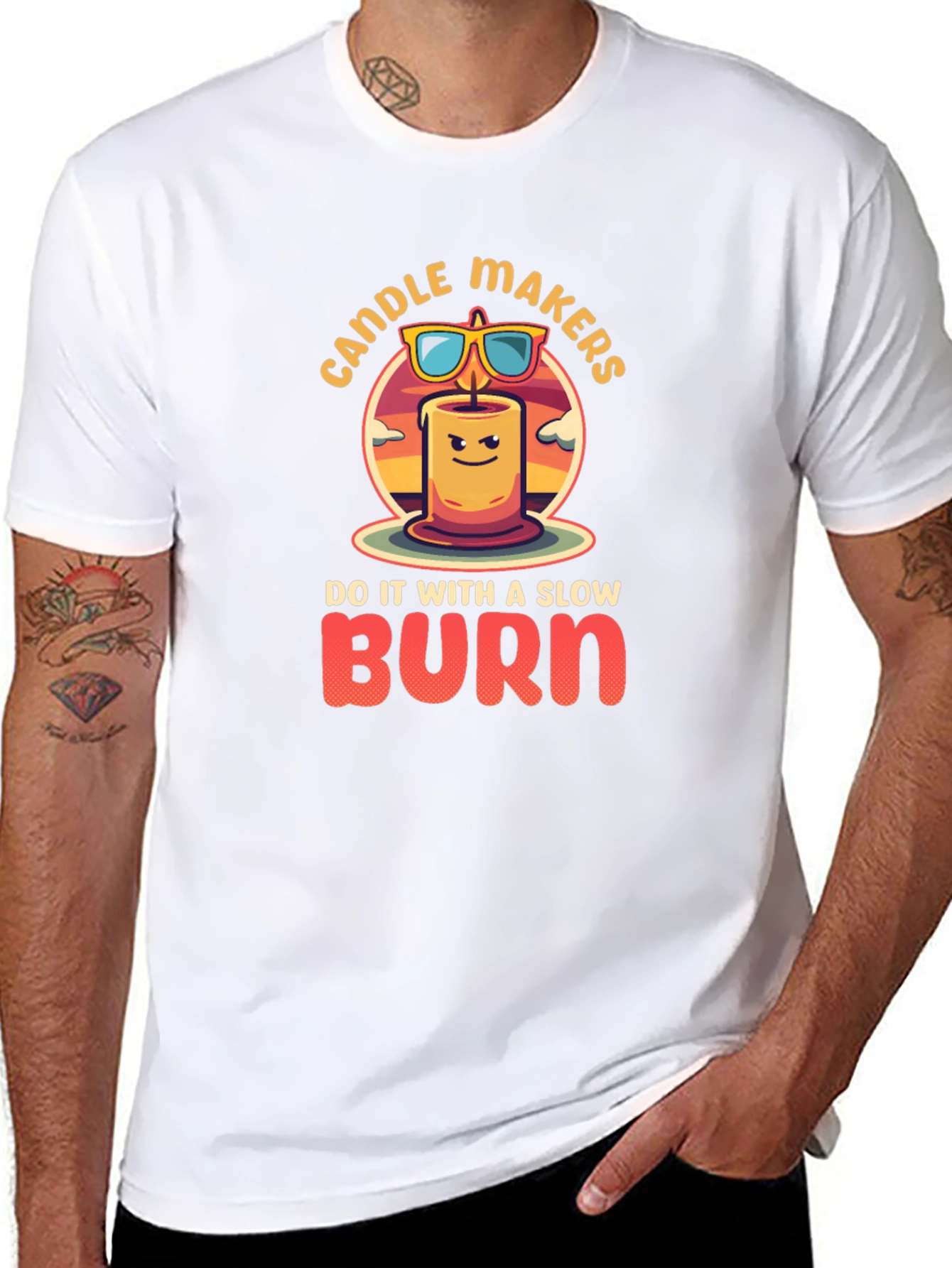 Black Candle Makers Slow Burn Graphic Tee view 8