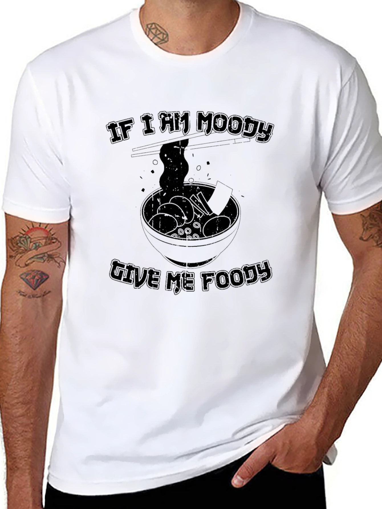 Moody Foodie Graphic Tee - Ramen Lover Shirt - 8