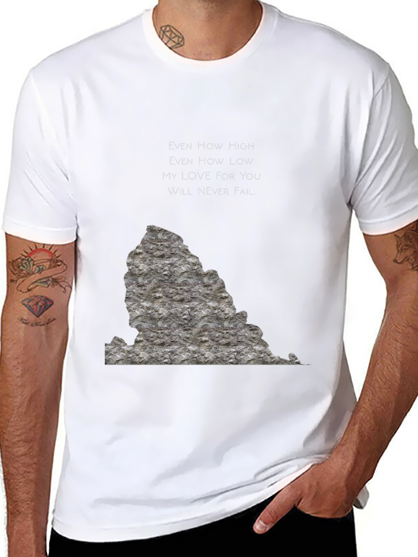 Black Love Will Never Fail Graphic Tee view 8