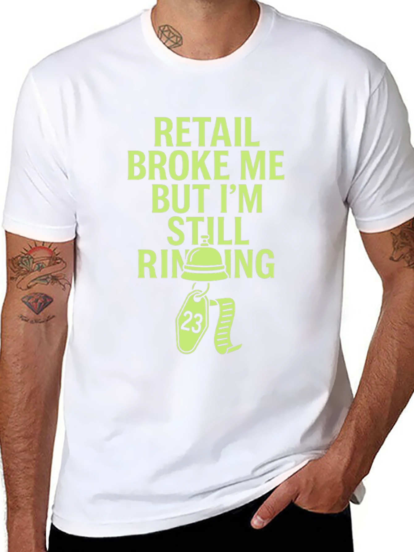 Retail Broke Me But I'm Still Ringing Graphic Tee - 8