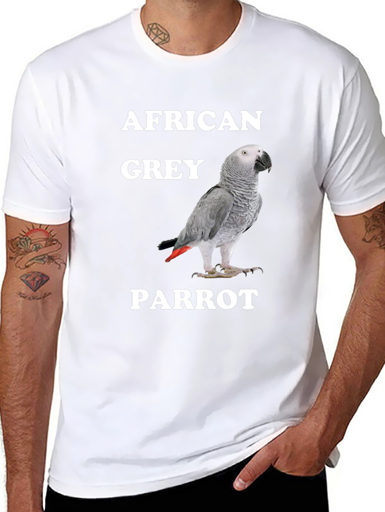 African Grey Parrot T-Shirt - 8