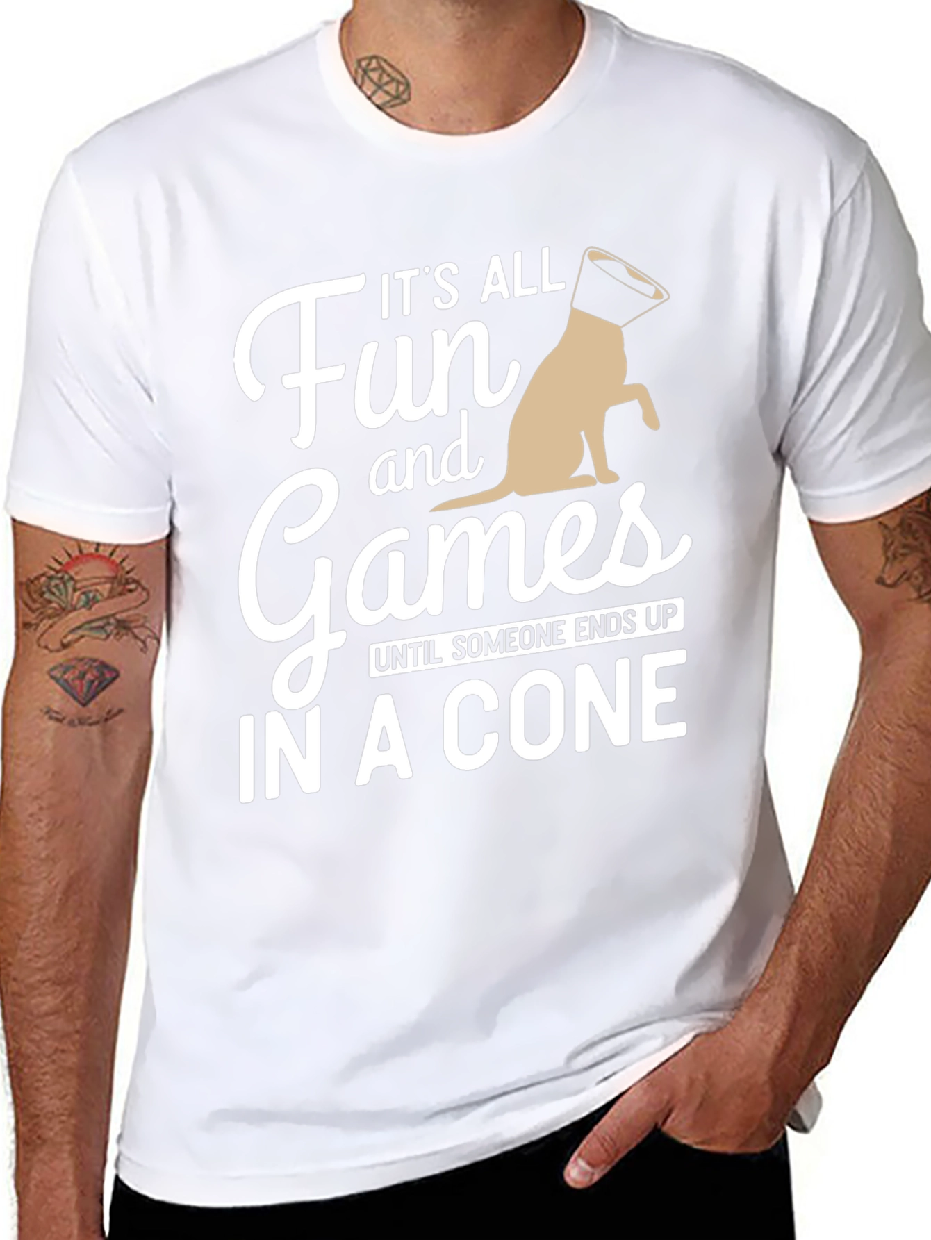 Black It's All Fun and Games T-Shirt view 8