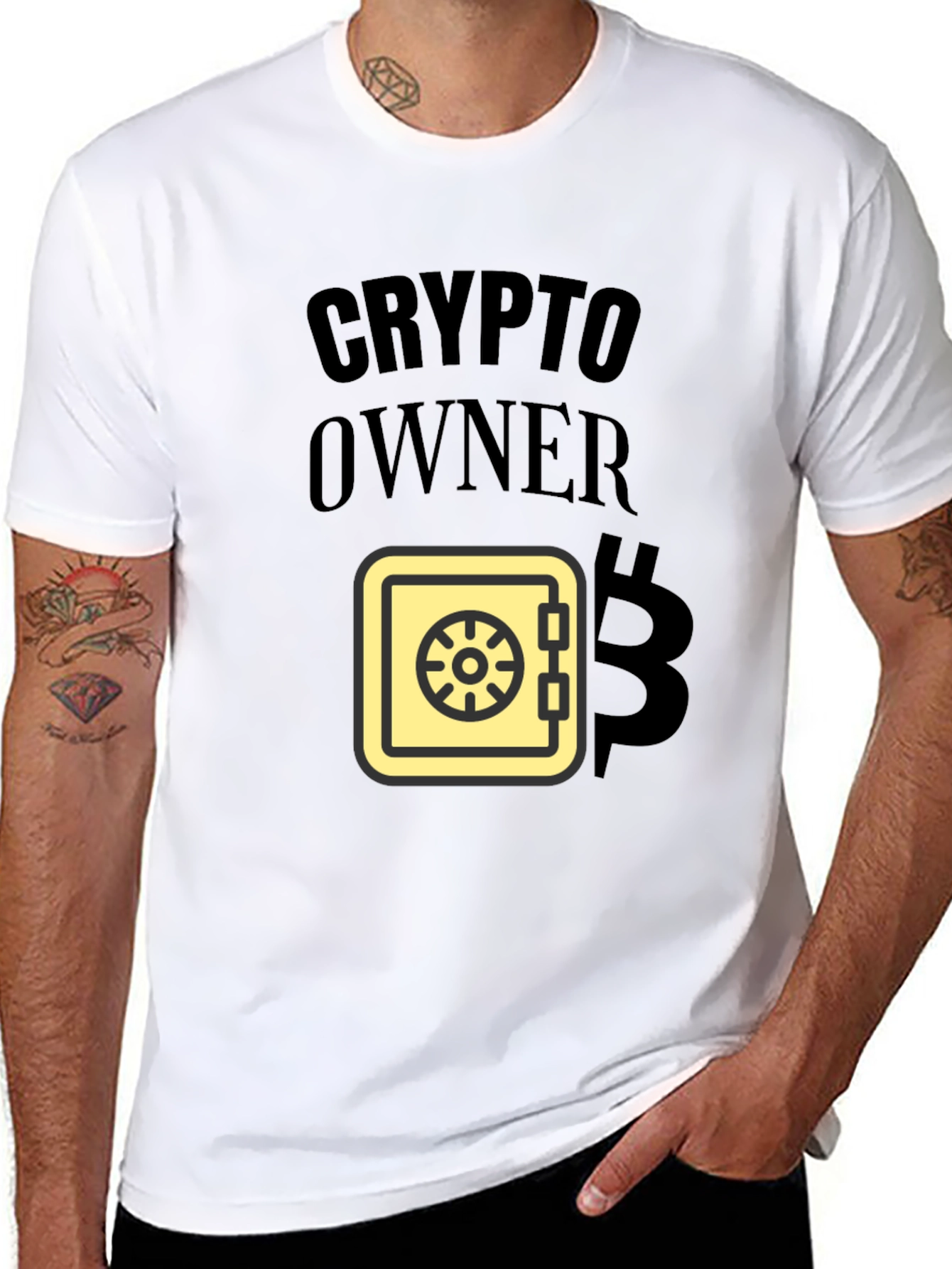 Black Crypto Owner T-Shirt - Bitcoin Enthusiast Style view 8