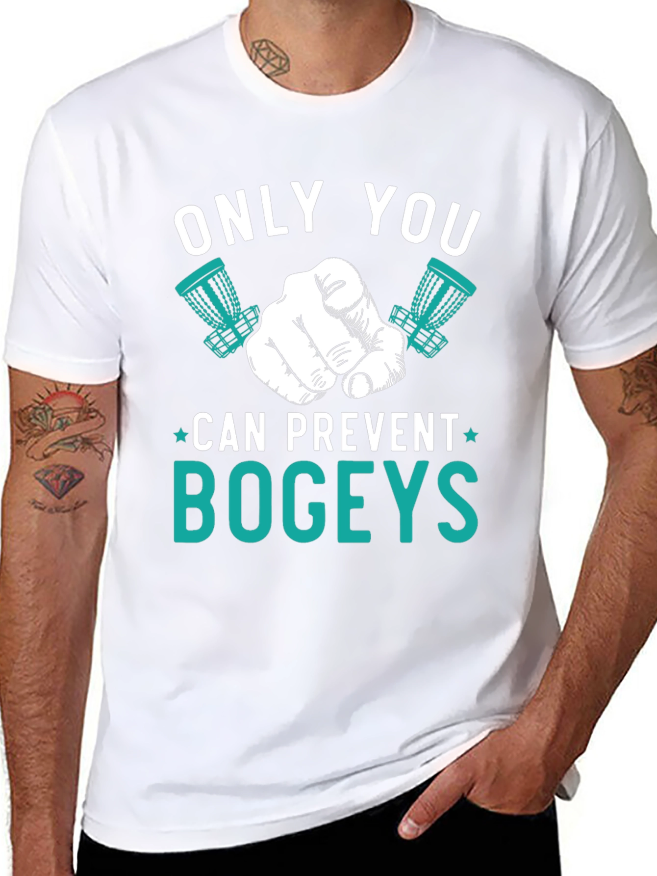 Black Only You Can Prevent Bogeys T-Shirt view 8