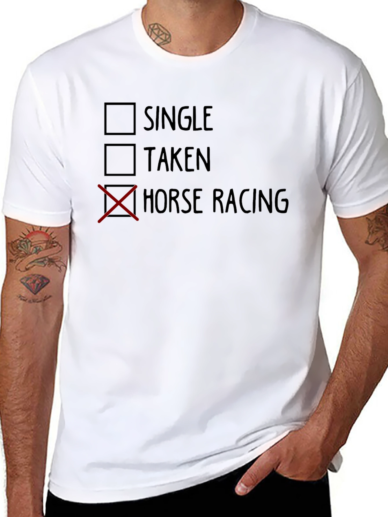Black Horse Racing Choice T-Shirt view 8