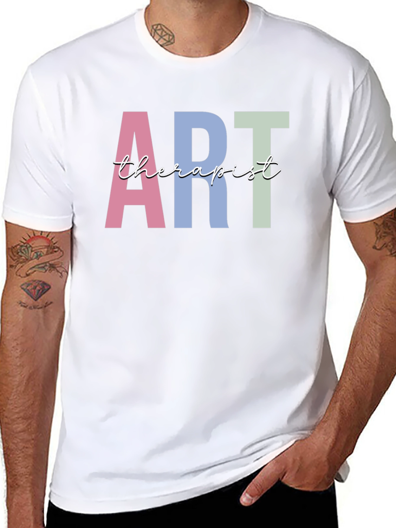 Black Art Therapist T-Shirt - Stylish & Comfortable view 8