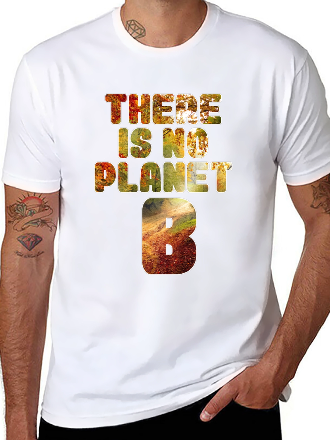 Black There Is No Planet B Graphic Tee view 8