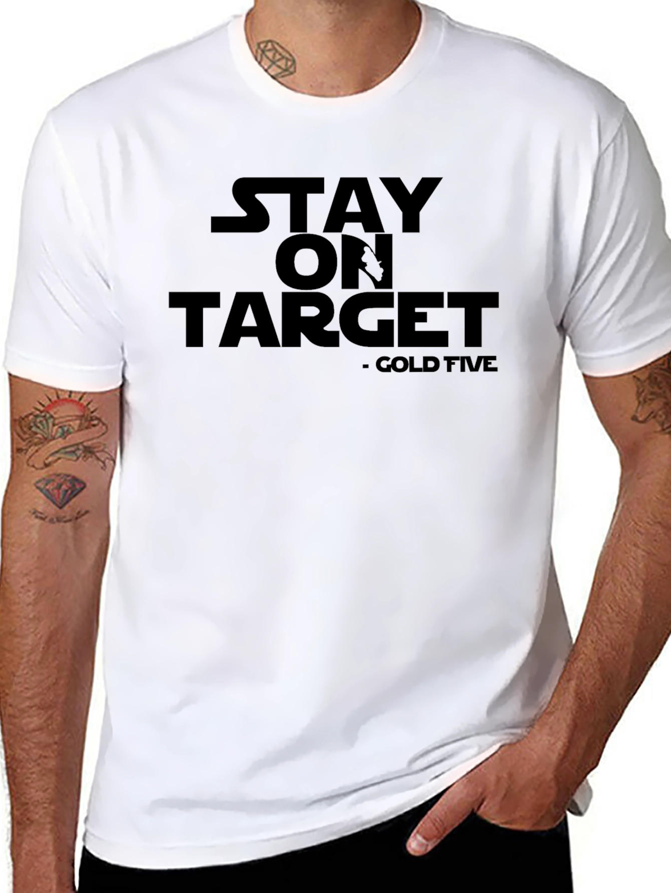 Black Stay On Target T-Shirt view 8
