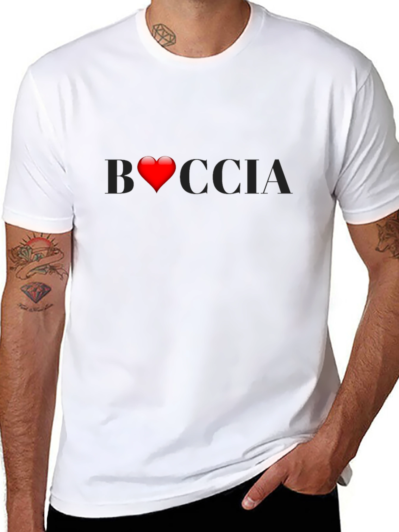 Boccia Heart Graphic T-Shirt - Stylish Casual Wear - 8