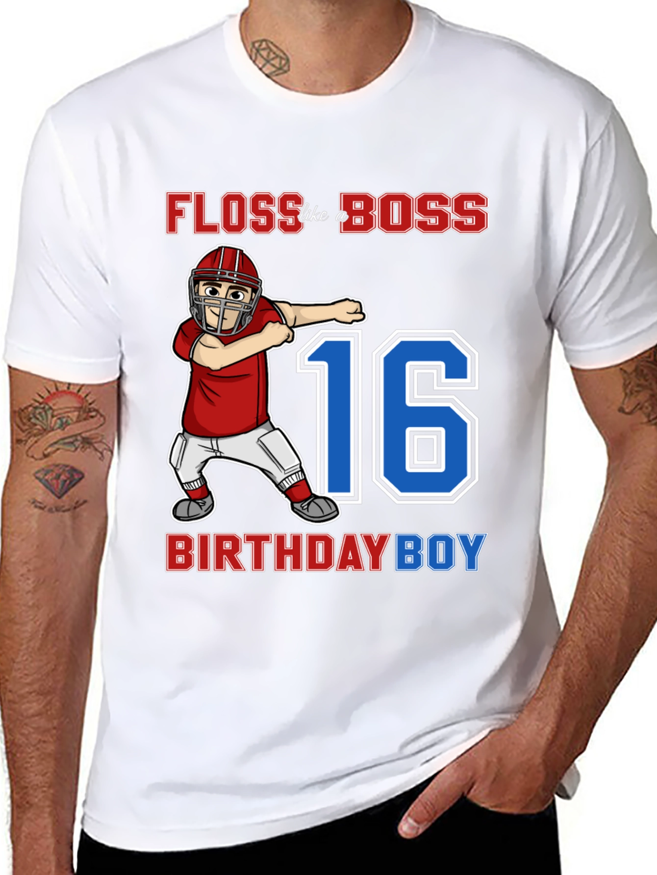 Black Floss Like a Boss Birthday Boy T-Shirt view 8