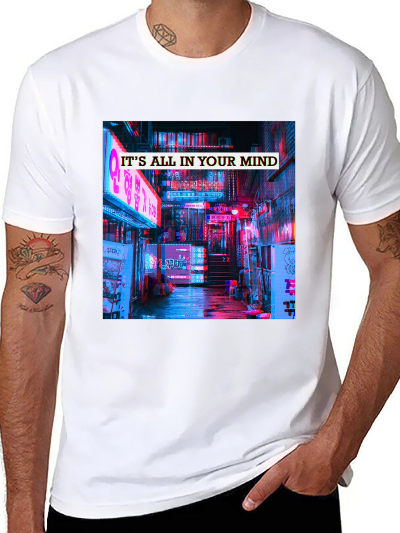 Black Mindscape Graphic Tee view 8