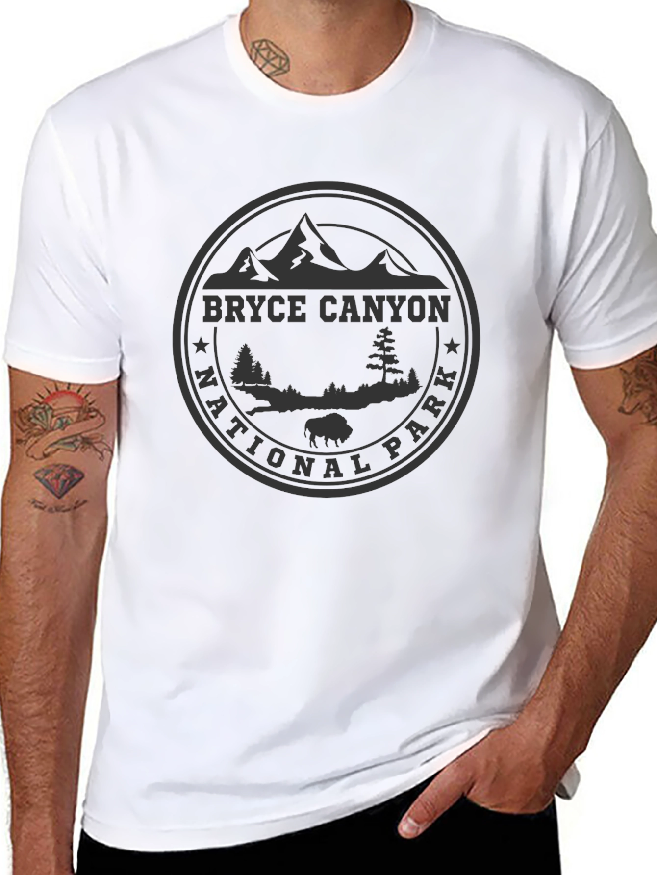 Black Bryce Canyon National Park Black T-Shirt view 8