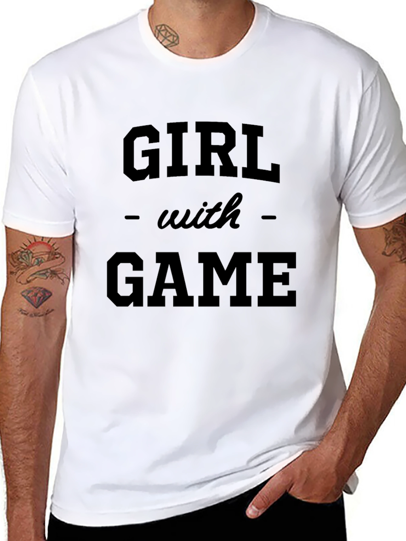 Black Girl with Game Graphic Tee - Stylish Comfort view 8