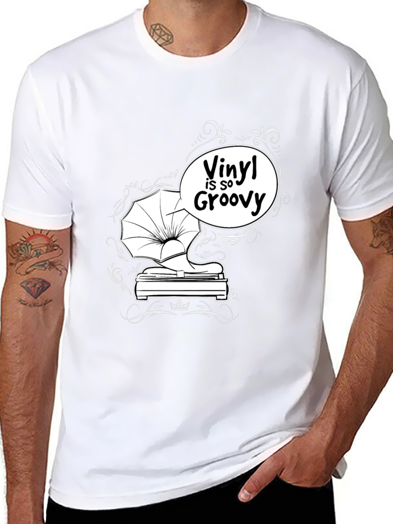 Black Vinyl is so Groovy T-Shirt - Retro Music Tee view 8