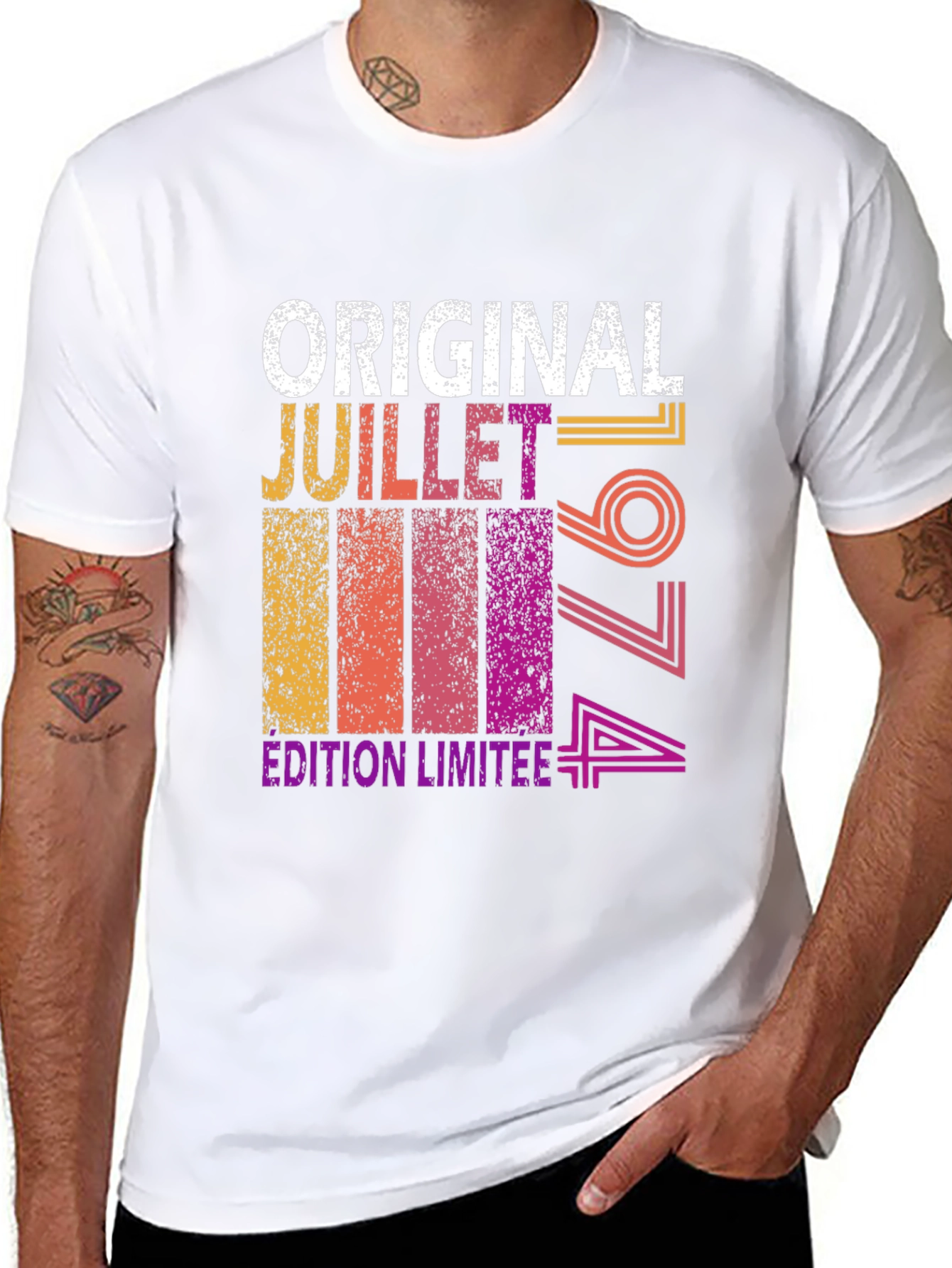 Black Original Juillet 1974 Limited Edition Tee view 8