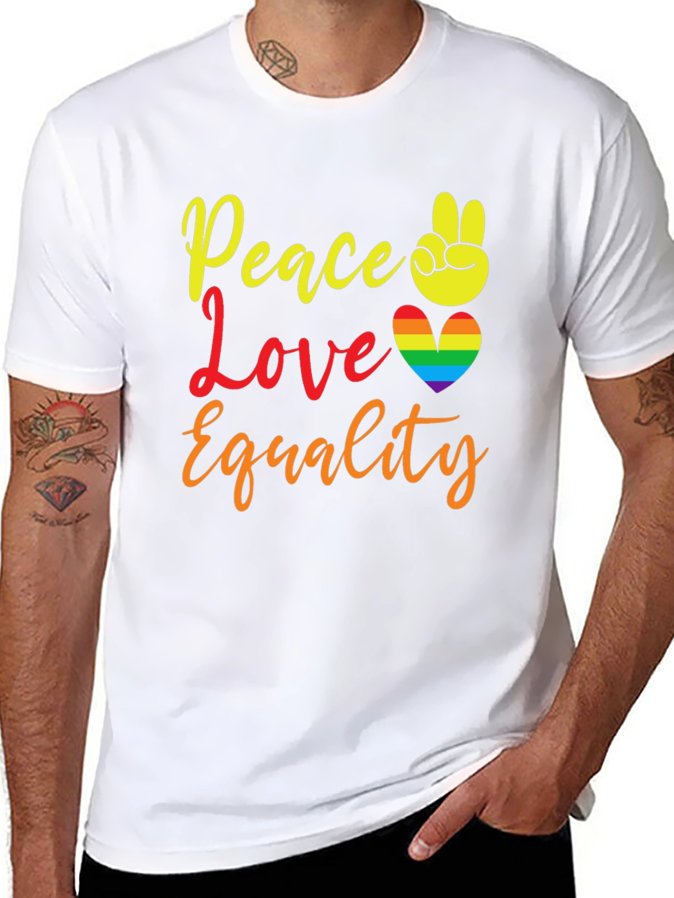 Peace Love Equality Pride T-Shirt - 8