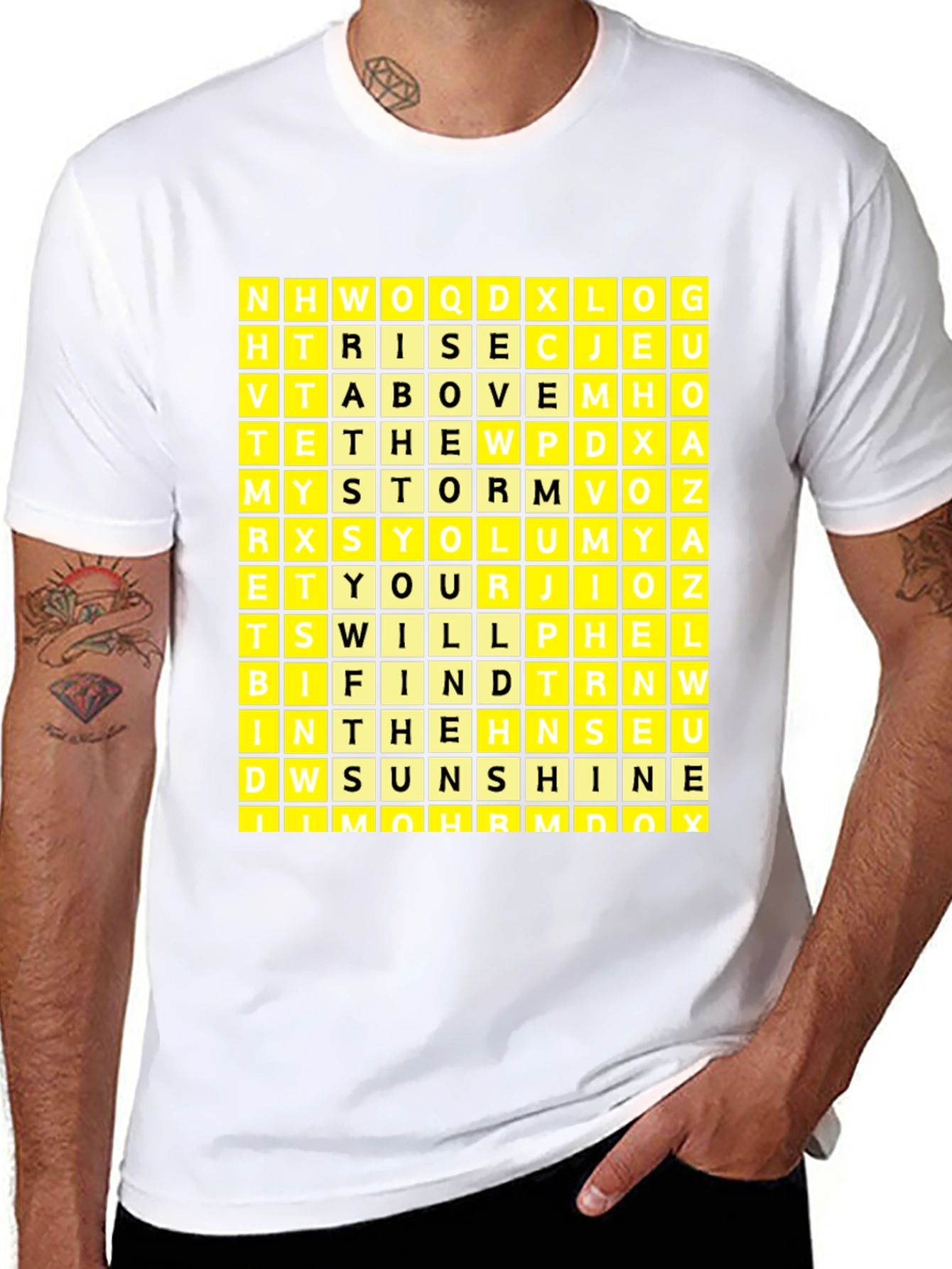 Word Search Puzzle Graphic T-Shirt - 8