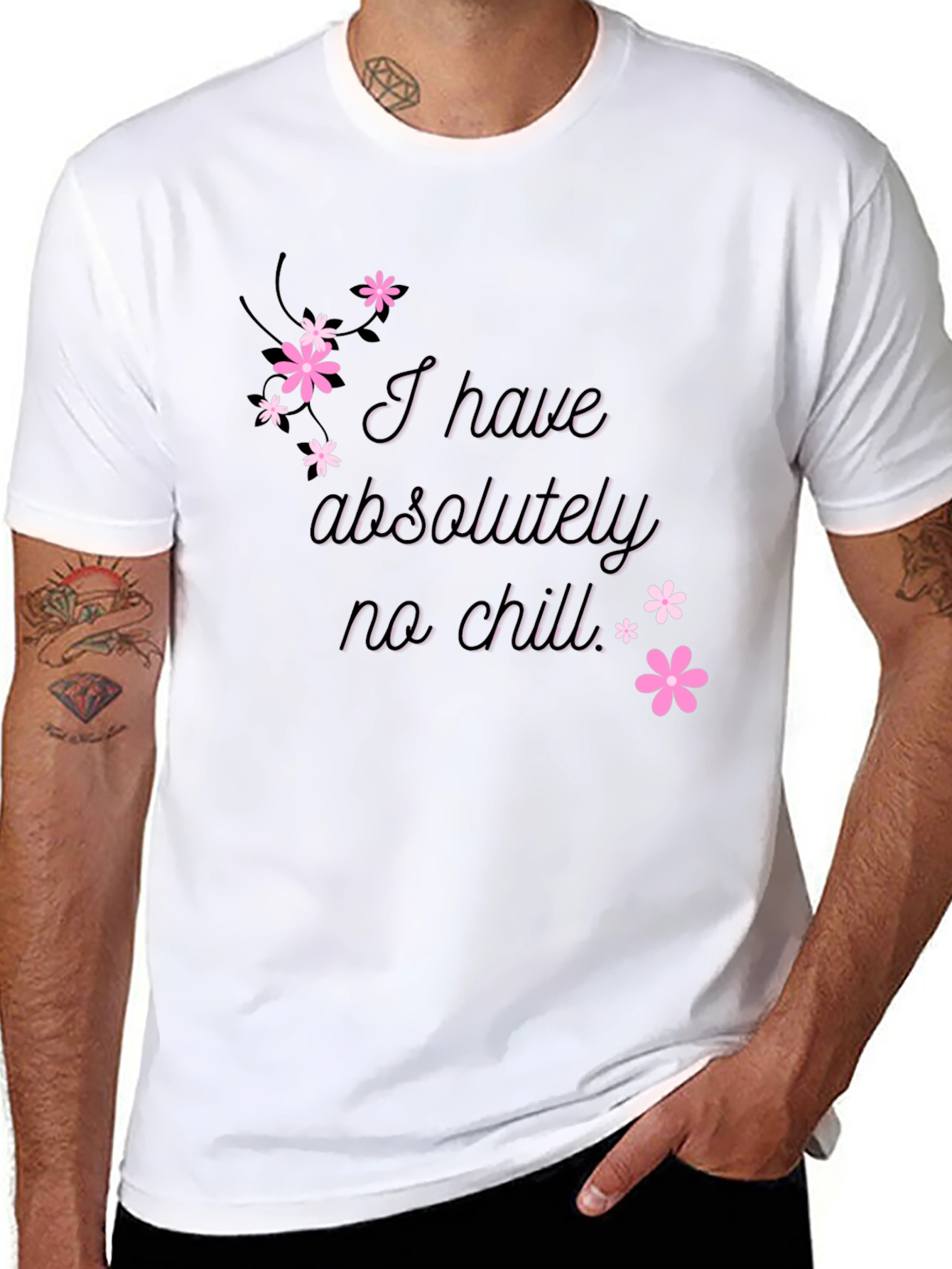 Black No Chill Graphic T-Shirt view 8