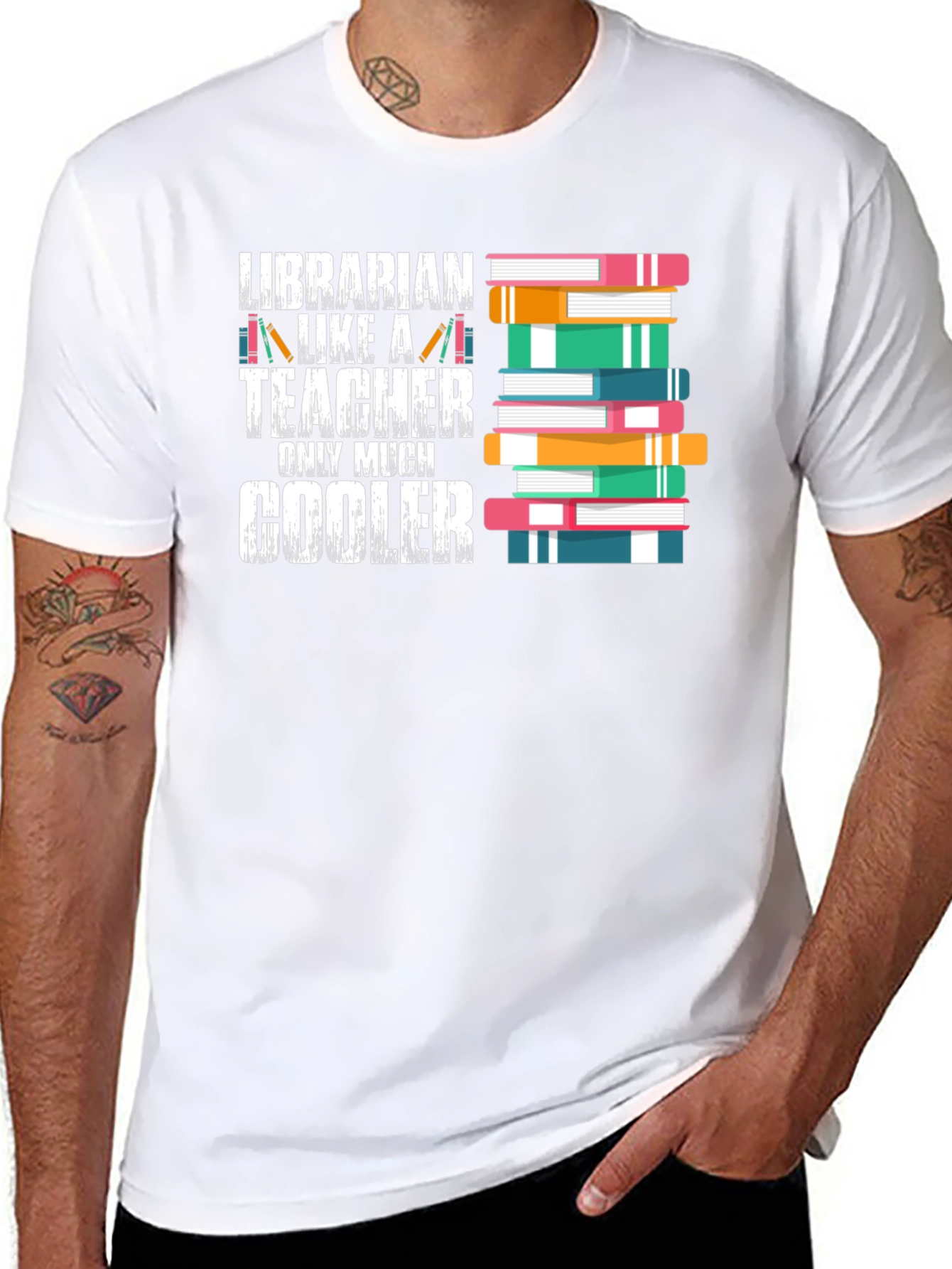 Librarian Cooler T-Shirt - Book Lover Apparel - 8