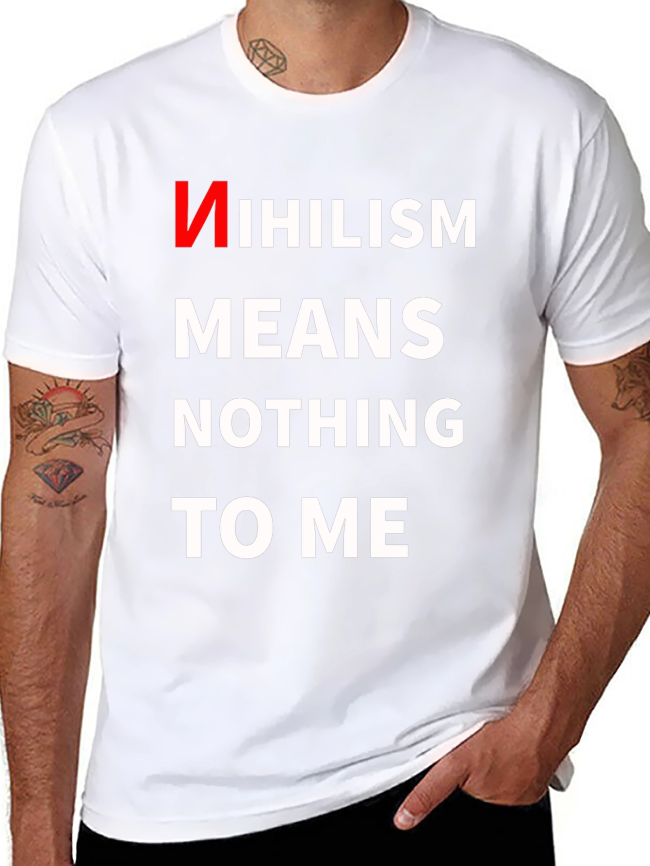 Black Nihilism Means Nothing To Me T-Shirt view 8