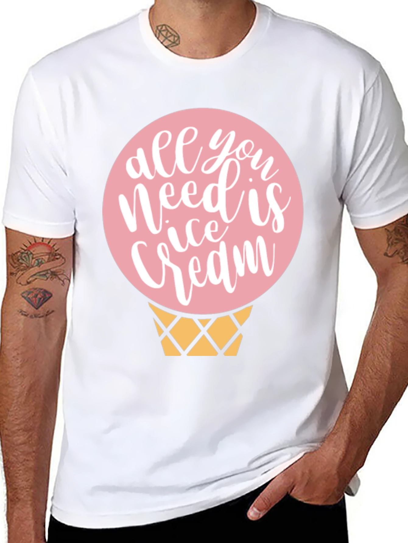 Black Ice Cream T-Shirt - Sweet Treat Design view 8