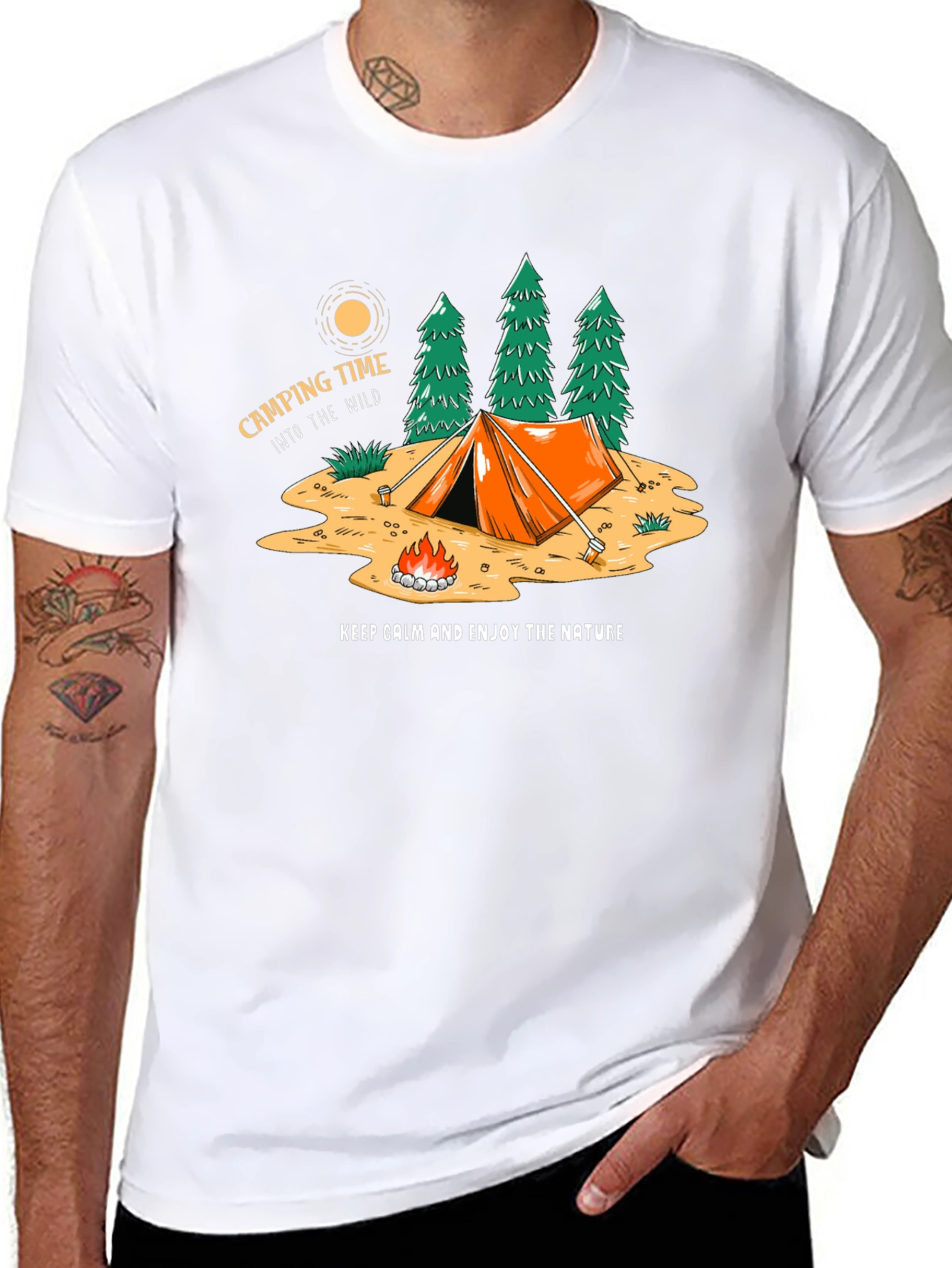 Black Camping Time Graphic Tee - Into the Wild view 8