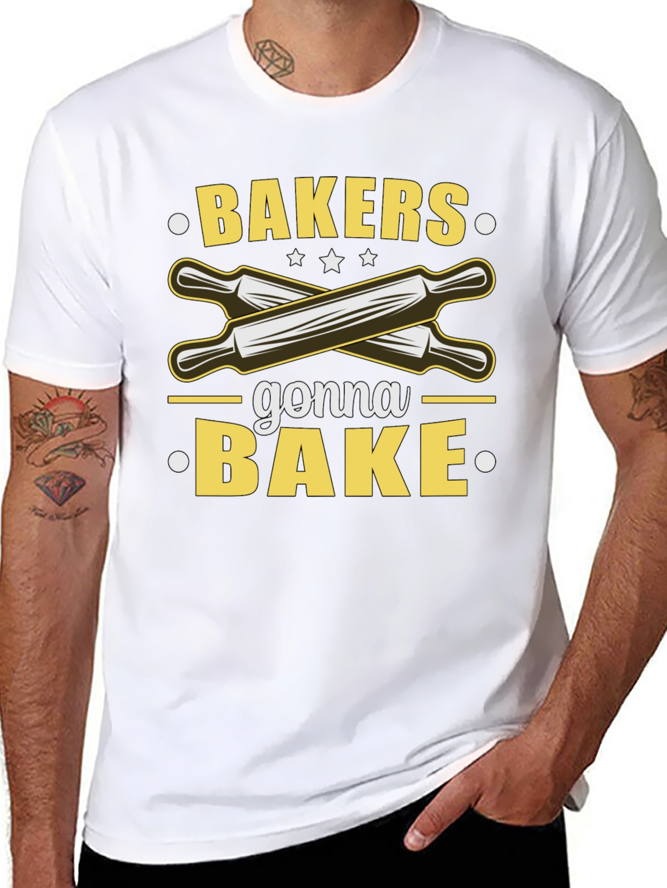 Black Bakers Gonna Bake T-Shirt view 8
