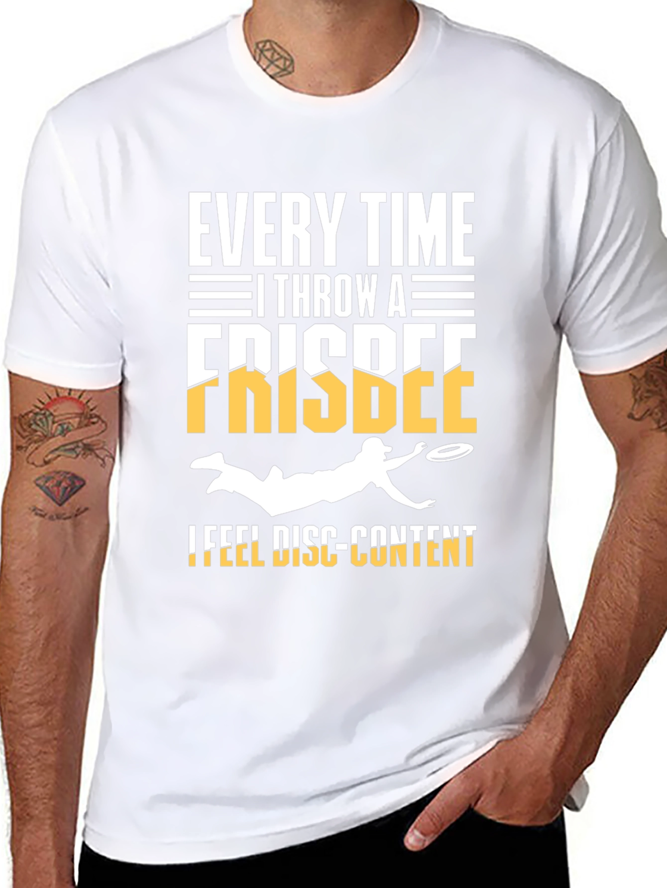 Black Funny Ultimate Frisbee T-Shirt view 8