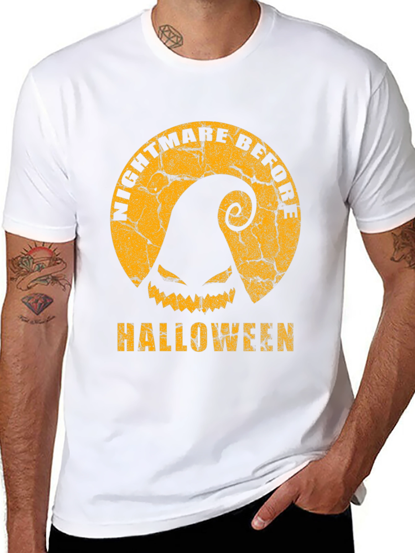 Black Nightmare Before Halloween Graphic Tee view 8