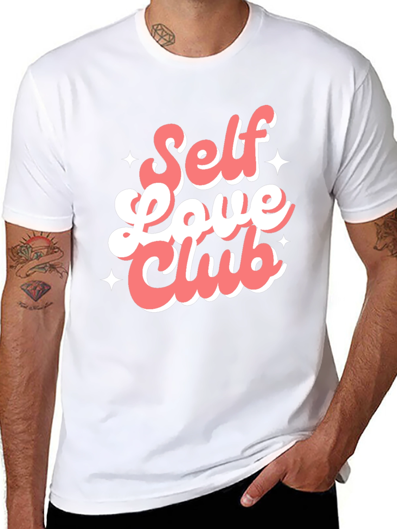 Black Self Love Club Graphic Tee view 8