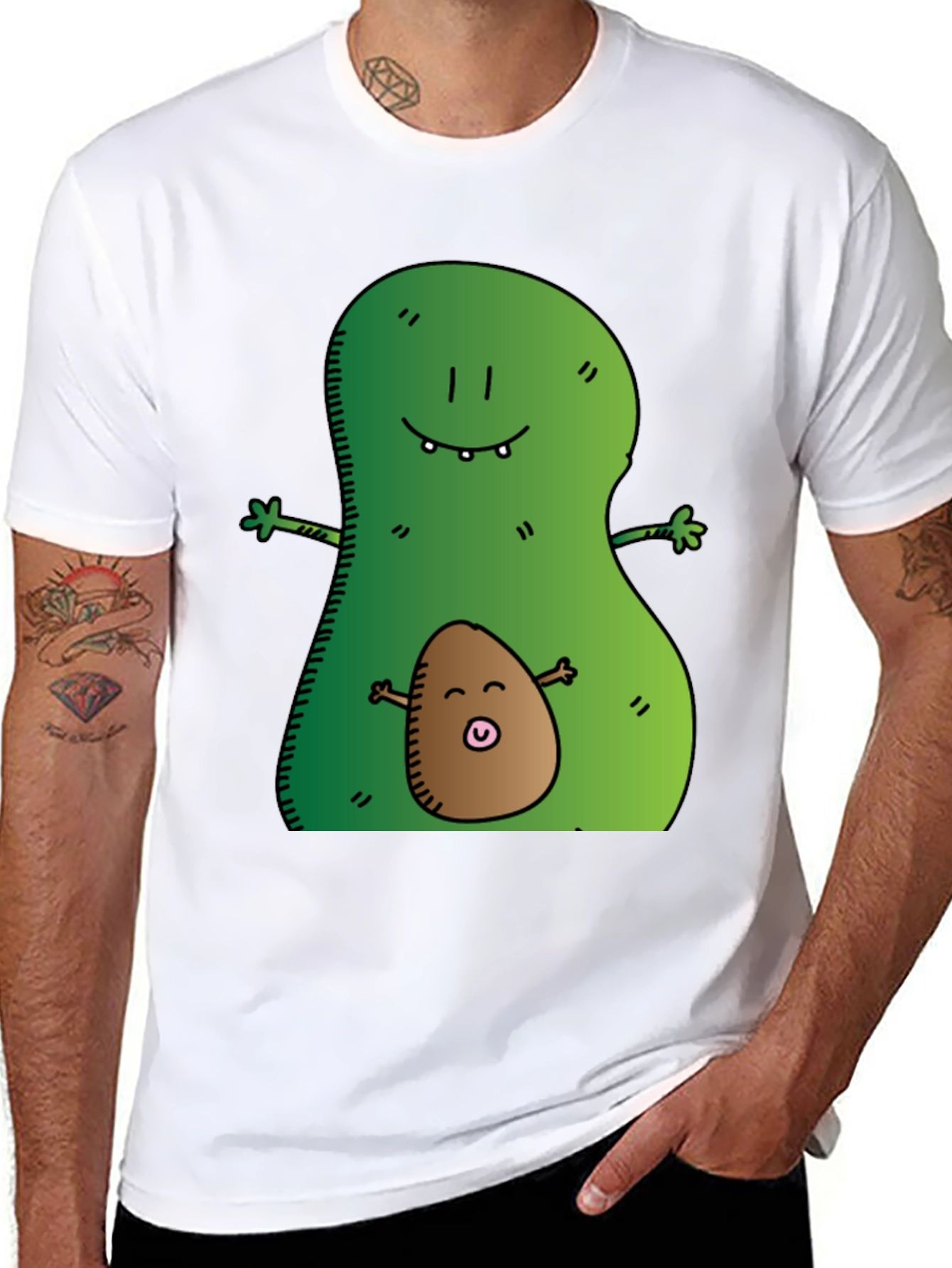 Black Avocado Mama & Baby Graphic Tee - Black view 8