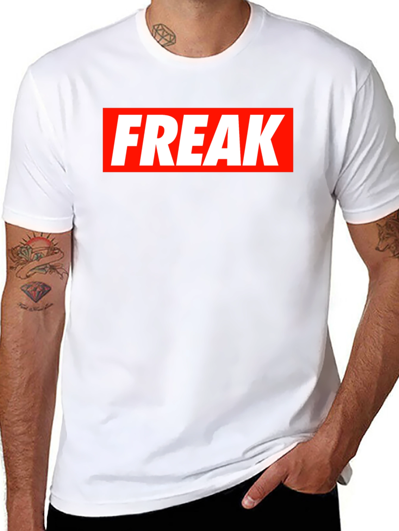 Black Freak Graphic Tee - Bold Statement T-Shirt view 8