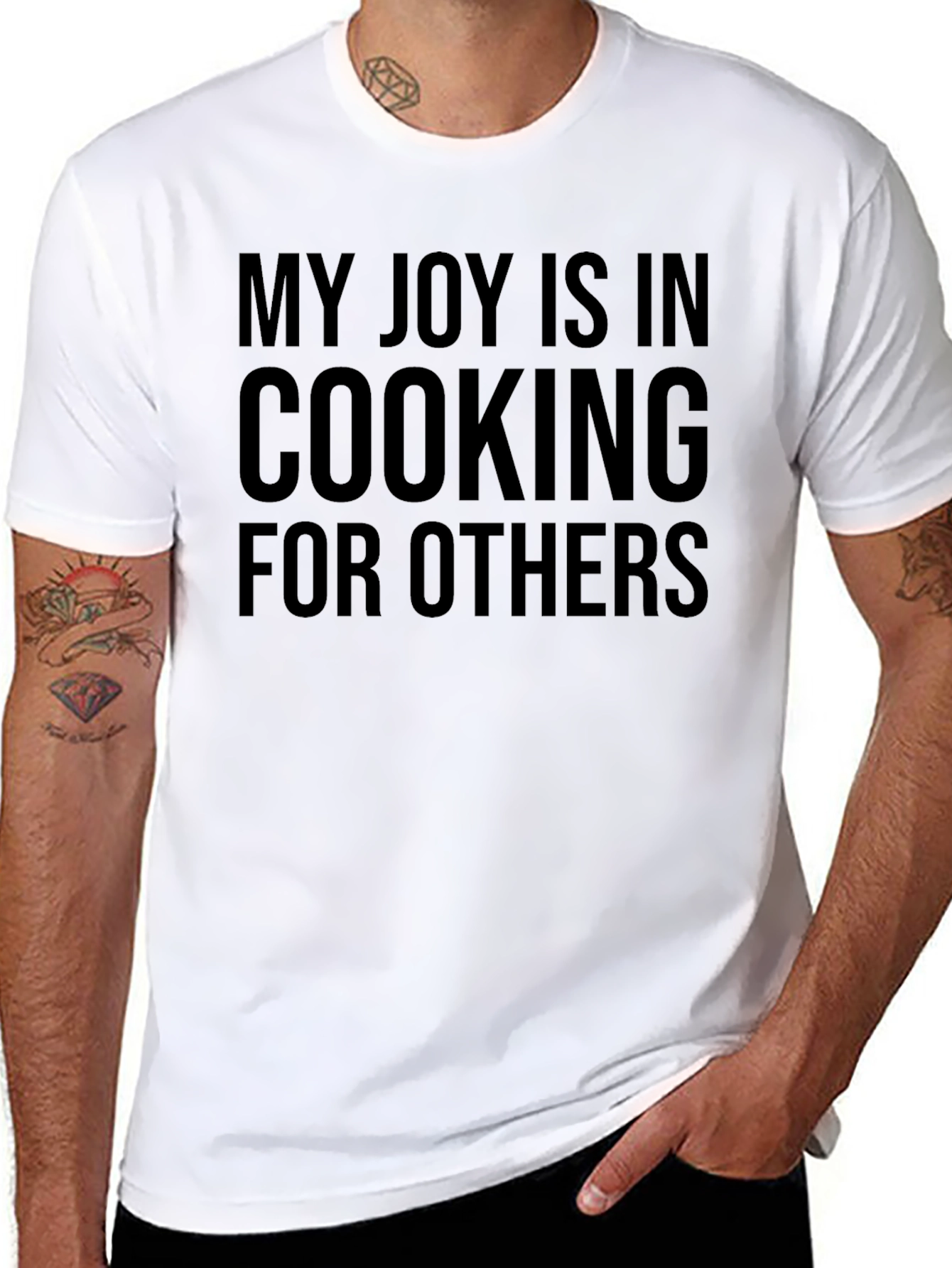 Black Cooking Joy T-Shirt - My Joy Is In Cooking For Others Black Tee view 8