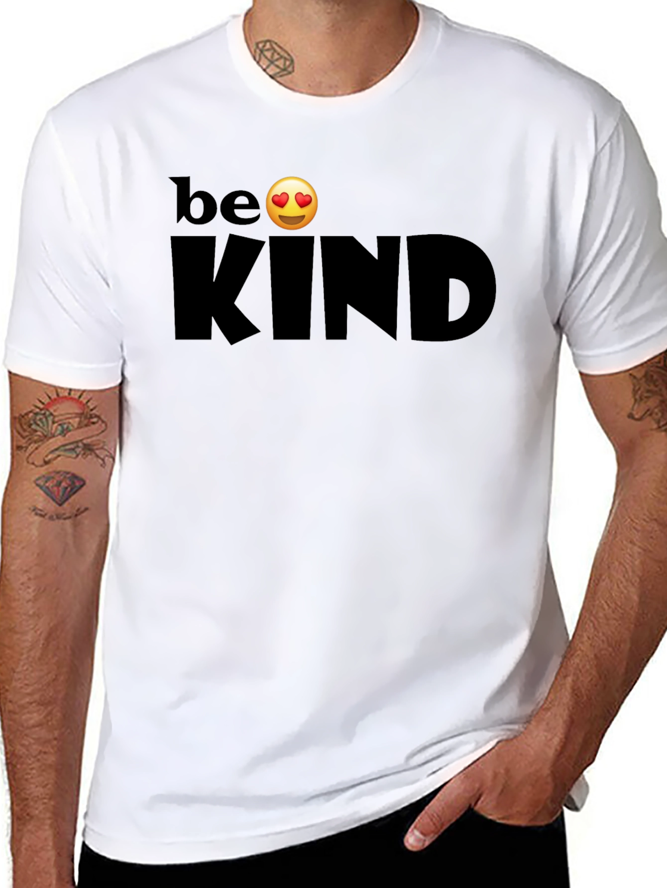 Black Be Kind T-Shirt - Black Graphic Tee view 8