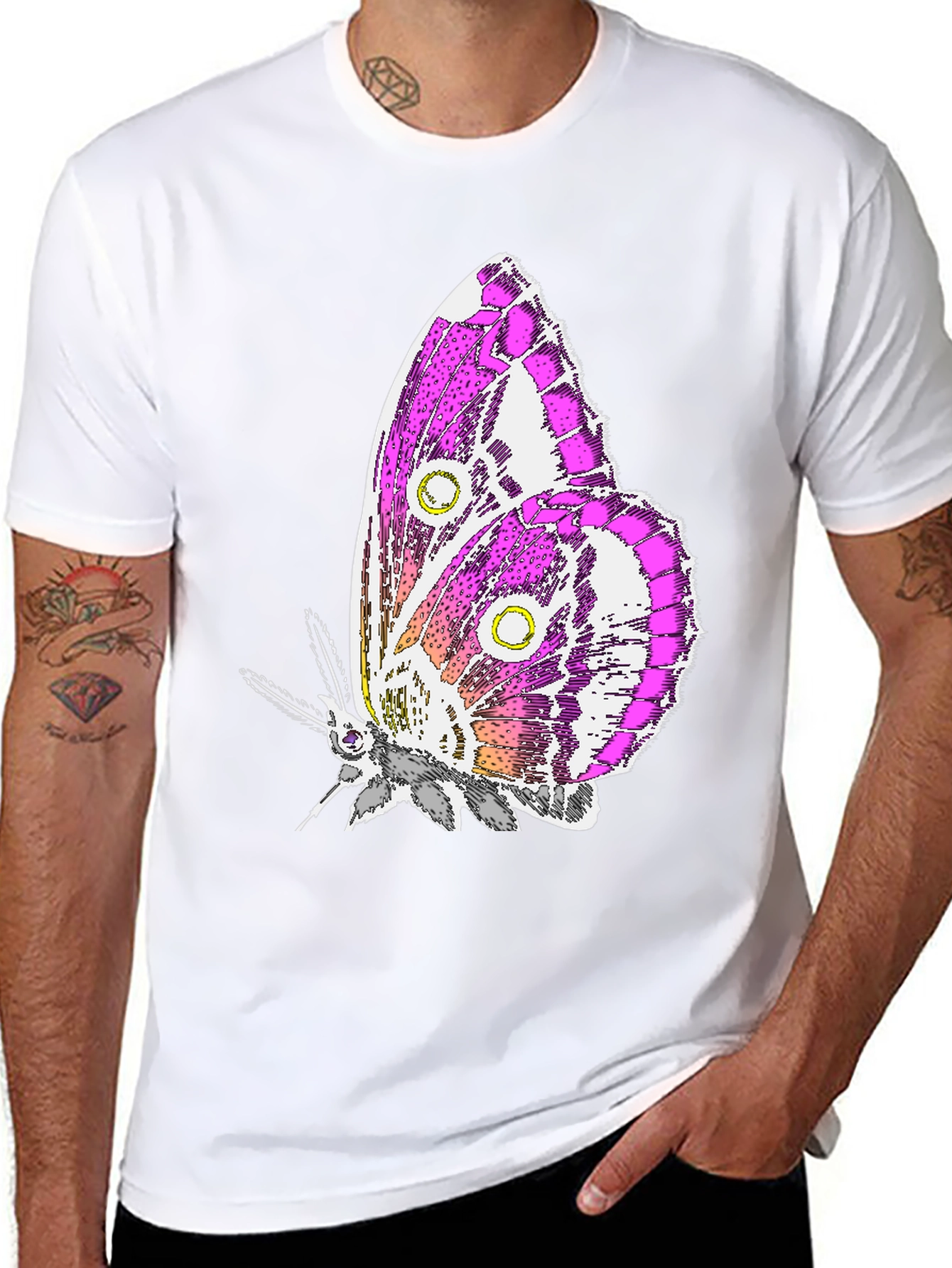 Black Butterfly Graphic T-Shirt - Stylish Unisex Tee view 8