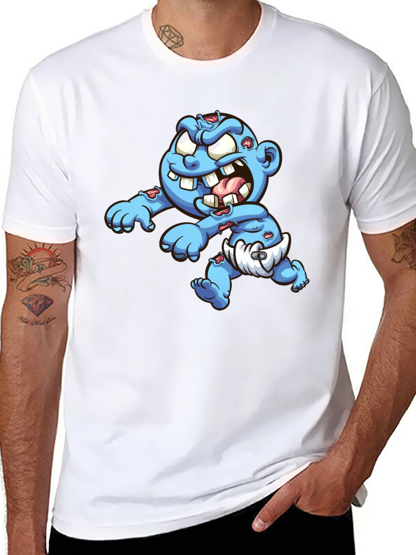 Black Zombie Baby T-Shirt - Black view 8