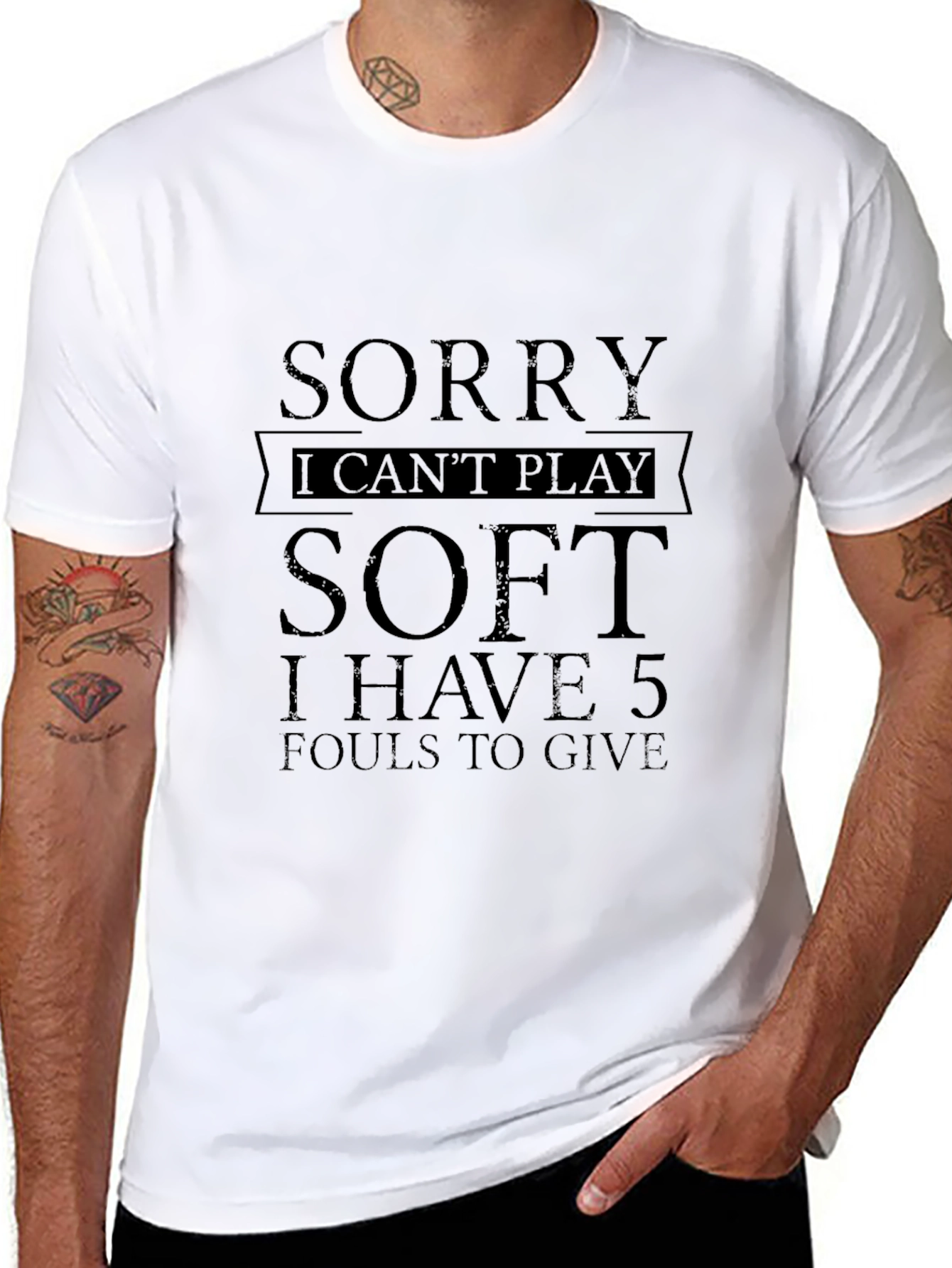 Black Sorry I Can't Play Soft T-Shirt view 8