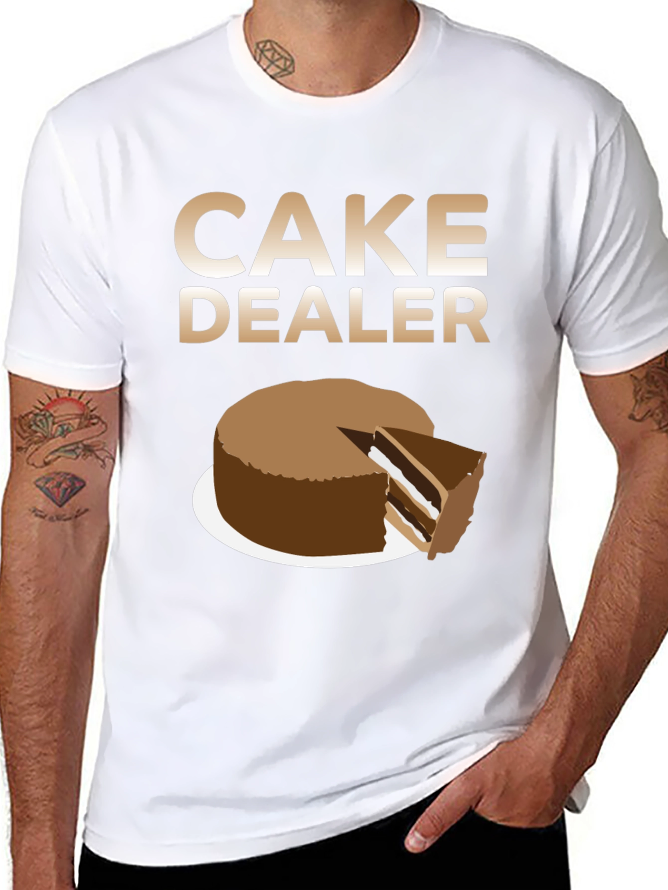 Black Cake Dealer Graphic T-Shirt view 8