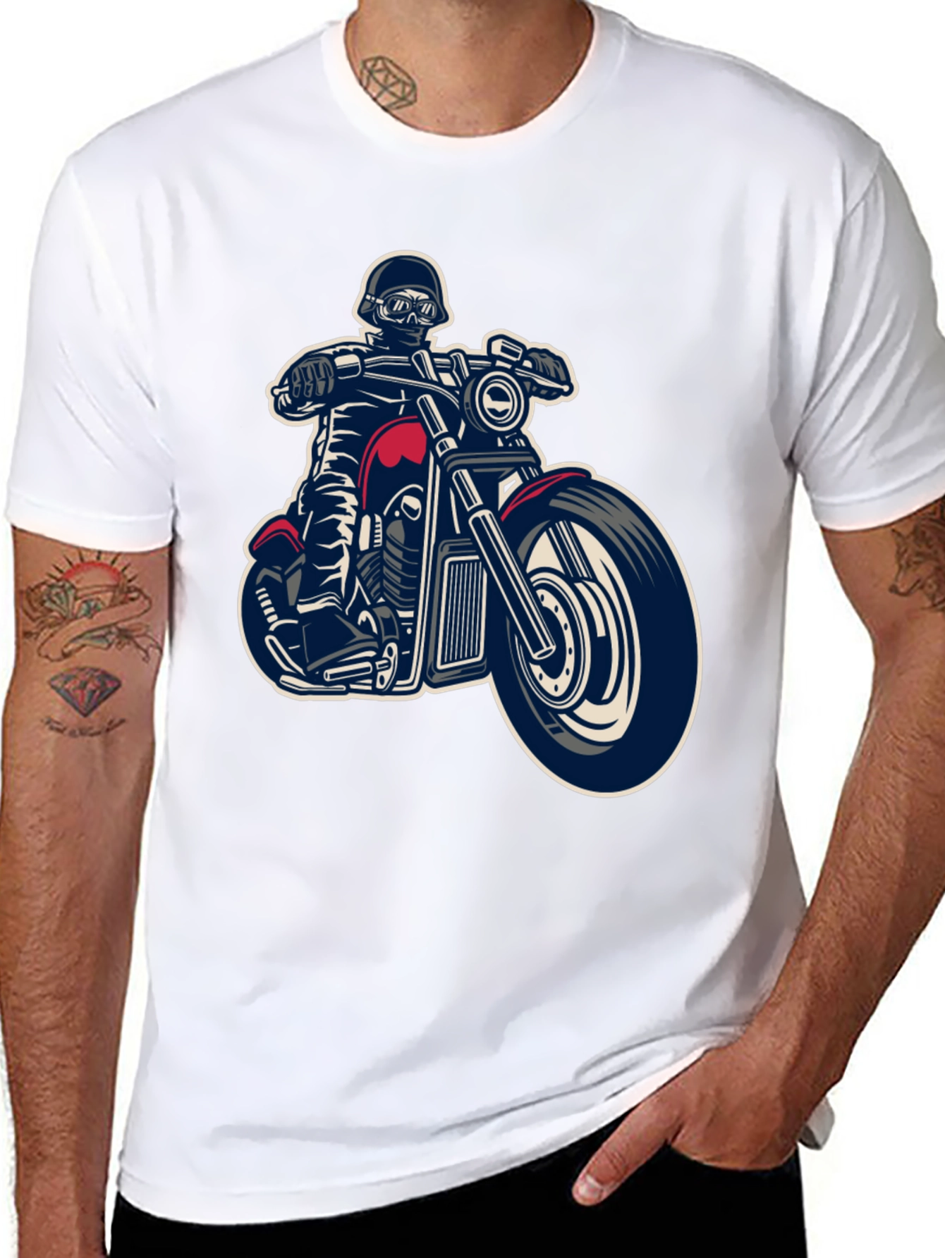 Biker Graphic T-Shirt - Ride in Style - 8
